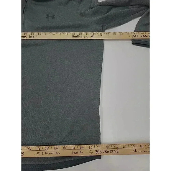 Under Armour Loose Cold Gear Grey 1/4 Zip Pull Over Men's Size XL - Picture 3 of 7